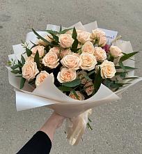 Букет Кремовые розы Латте в Осеево