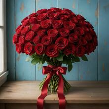 Букет Красные розы Блэк Меджик в Осеево
