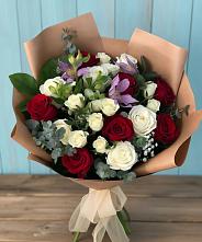 Букет цветов из:  Розы и Альстромерии #REPLACE_PRED# Осеево