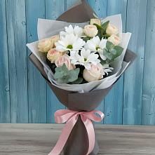 Букет цветов из:  Хризантемы и Розы #REPLACE_PRED# Осеево