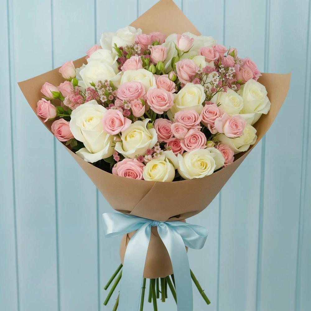 Букет цветов из: Розы в Осеево