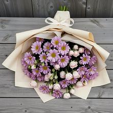 Букет цветов из:  Розы и Хризантемы в Осеево