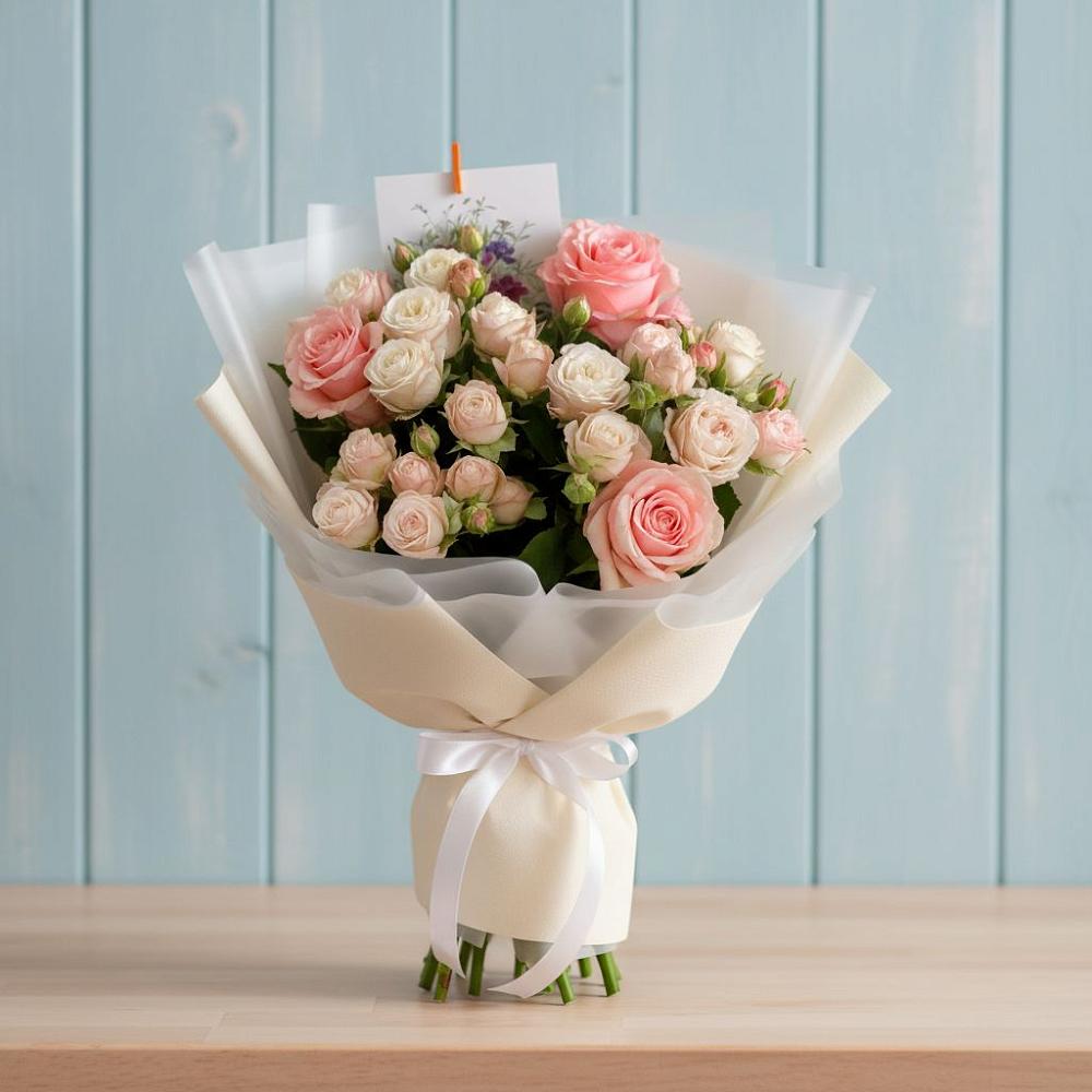 Букет цветов из: Розы в Осеево