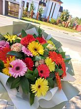 Букет цветов из:  Герберы #REPLACE_PRED# Осеево