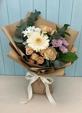 Букет цветов из:  Герберы и Хризантемы в Осеево