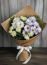 Букет цветов из:  Хризантемы и Розы #REPLACE_PRED# Осеево