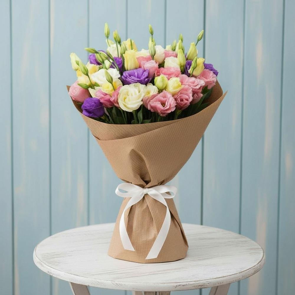 Букет цветов из: Лизиантусы в Осеево