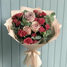 Букет цветов из:  Гвоздики и Розы в Осеево
