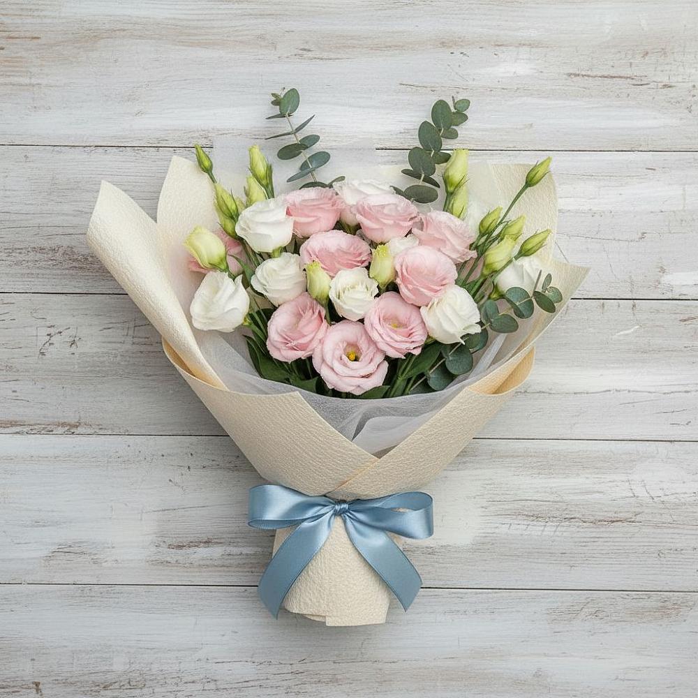 Букет цветов из: Лизиантусы в Осеево